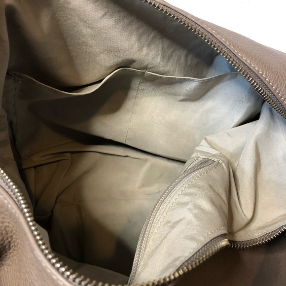 Roots Tan Brown Genuine Leather Hobo Bag Purse - Picture 11 of 11